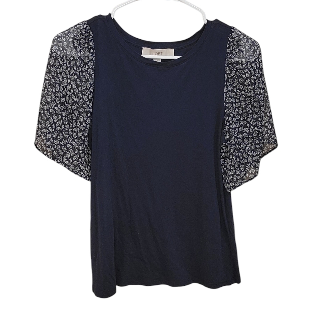 Loft Blue Floral Top